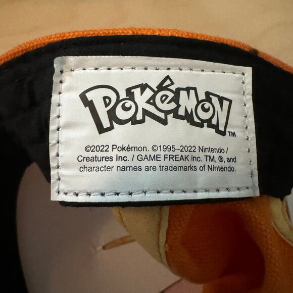 POKEMON Charmander #004 Orange Adjustable Baseball Cap OS Fits Most 14 & Older - Picture 4 of 5